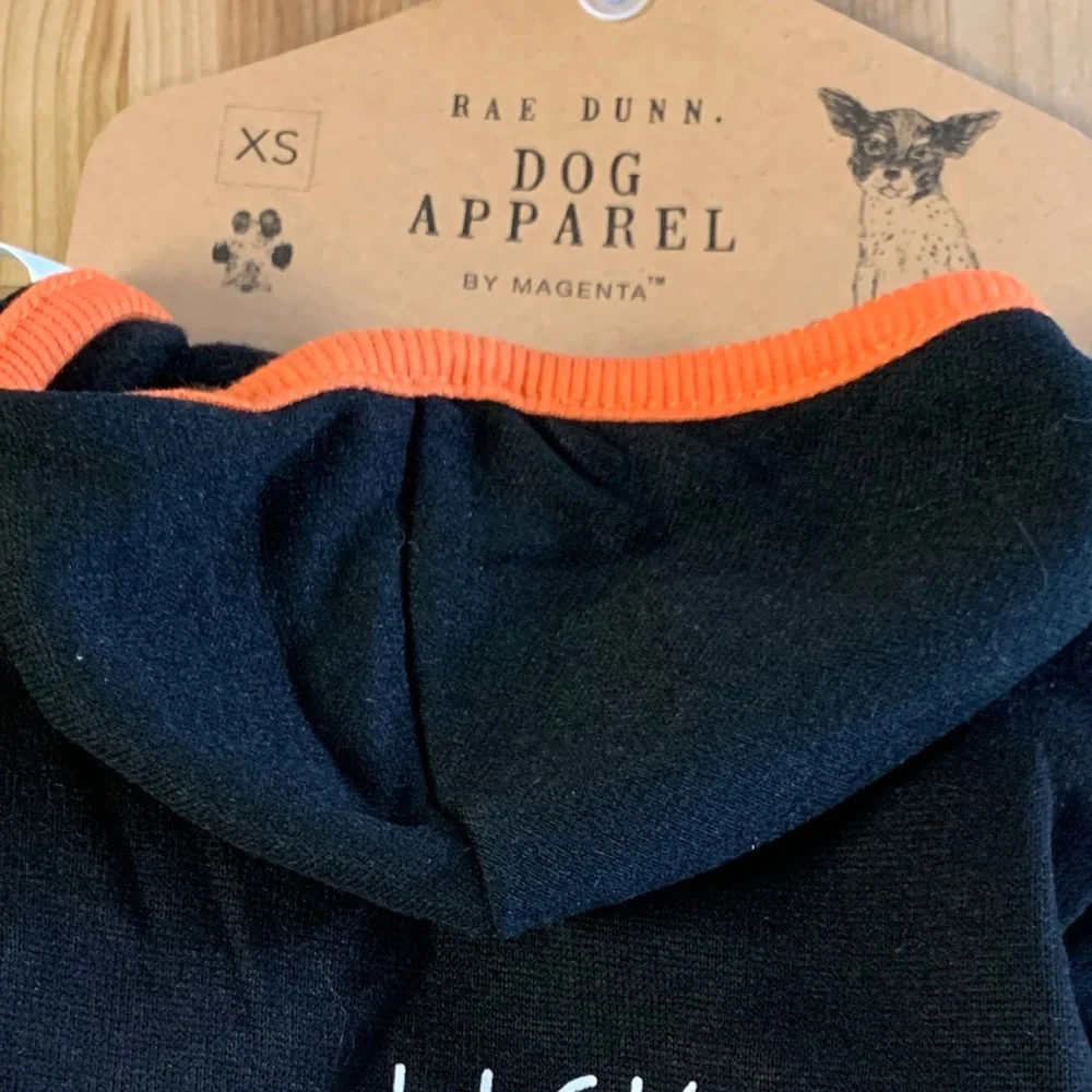 Rae Dunn Pet “LICK OR TREAT” Dog Hoodie Shirt NWT
